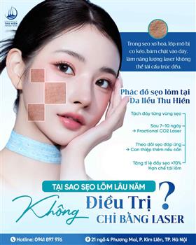 TẠI SAO #SẸO_LÕM LÂU NĂM KHÔNG ĐI.ỀU TR.Ị CHỈ BẰNG LASER?