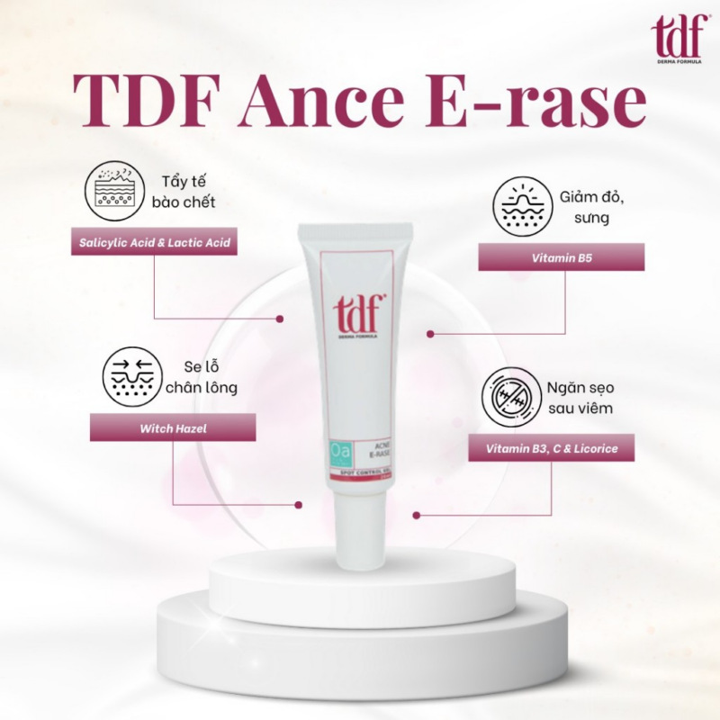 TDF Acnes E-Rase – Serum điều trị và ngăn ngừa mụn