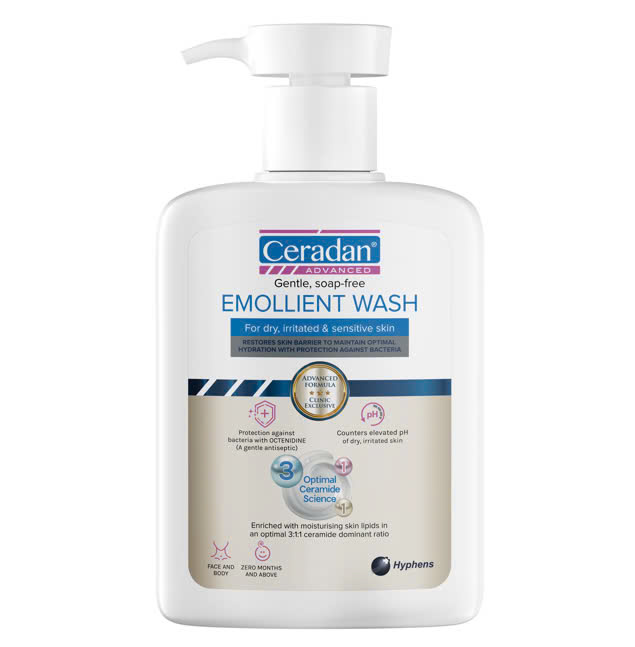Ceradan Advanced Wash 280ml – Gel lau rửa