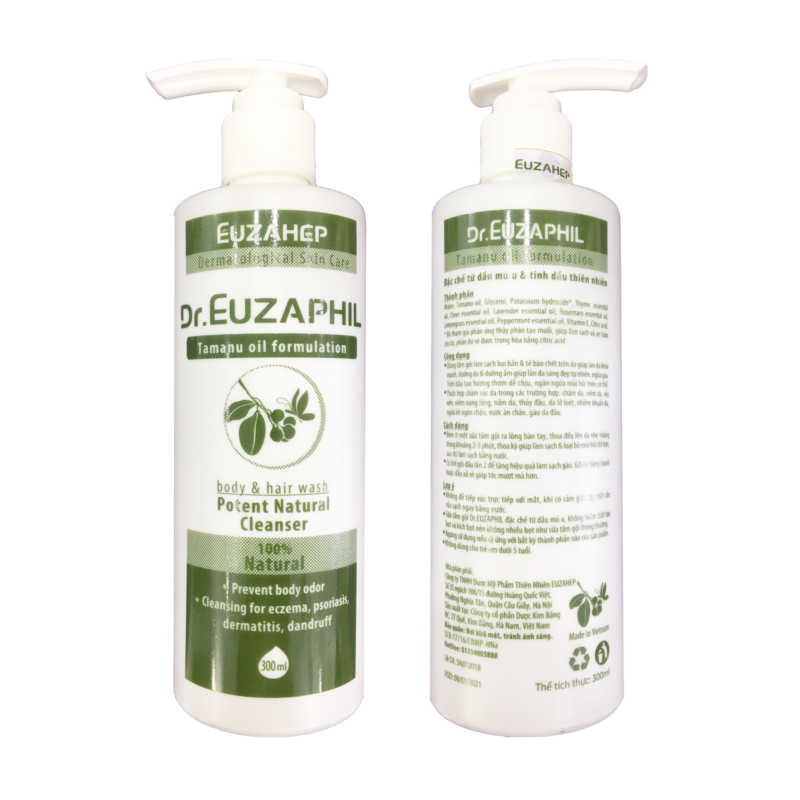 Sữa tắm gội Dr.Euzaphil Potent natural cleanser (Trẻ em trên 5 tuổi và người lớn)