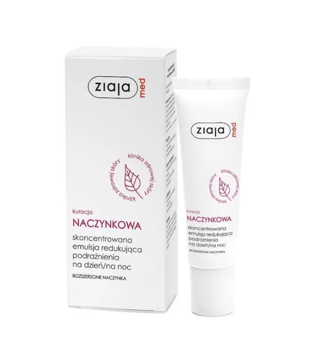 Ziaja Med Kuracja Naczynkowa tinh chất dịu da tăng cường hiệu quả bởi B5