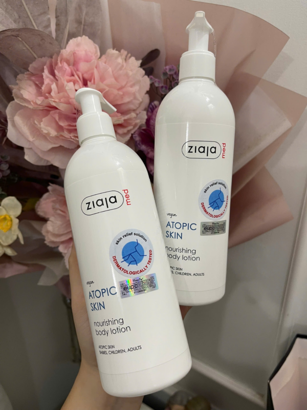 Ziaja Med Atopic Skin Dermatological Formula Body Lotion Nourishing 400ml – Nhũ tương mượt da toàn thân 1% Urê