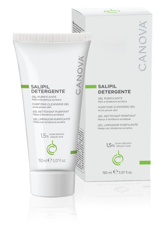CANOVA SALIPIL DETERGENTE – PURIFYING CLEANSING GEL / Gel rửa mặt ngừa mụn