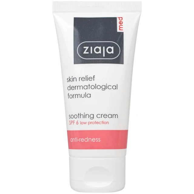 Ziaja Med Skin Relief Dermatological Formula Soothing Cream Anti-Redness 50ml – Ziaja Med Kem dịu nhẹ ngừa mẩn đỏ