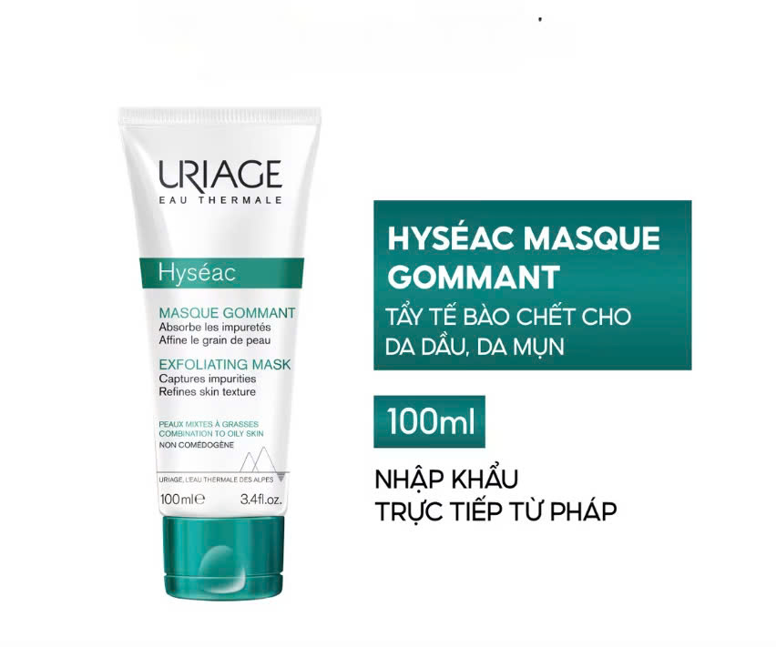 URIAGE Mặt Nạ Tẩy Tế Bào Chết Uriage Cho Da Dầu, Da mụn 100ml