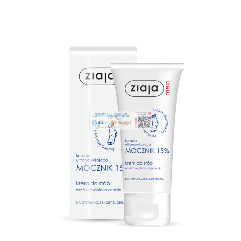 Ziaja Med 15% Urea Cream 100ml – Kem mềm da 15% urê
