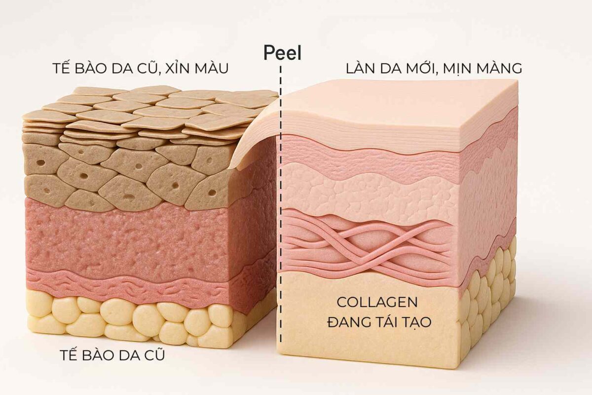 Lấy nhân mụn kết hợp peel trứng cá là giải pháp như thế nào