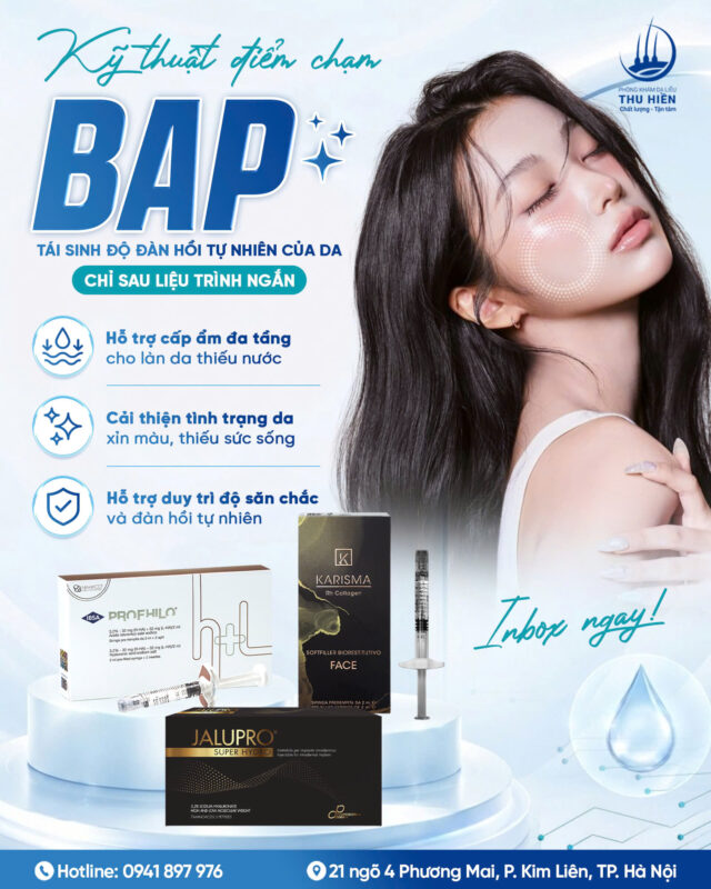 | KỸ THUẬT ĐIỂM CHẠM B.A.P | Tái sinh độ đàn hồi tự nhiên của da chỉ sau liệu trình ngắn
